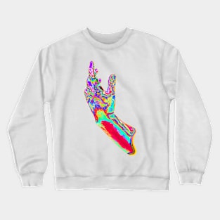 colorful Hand Crewneck Sweatshirt